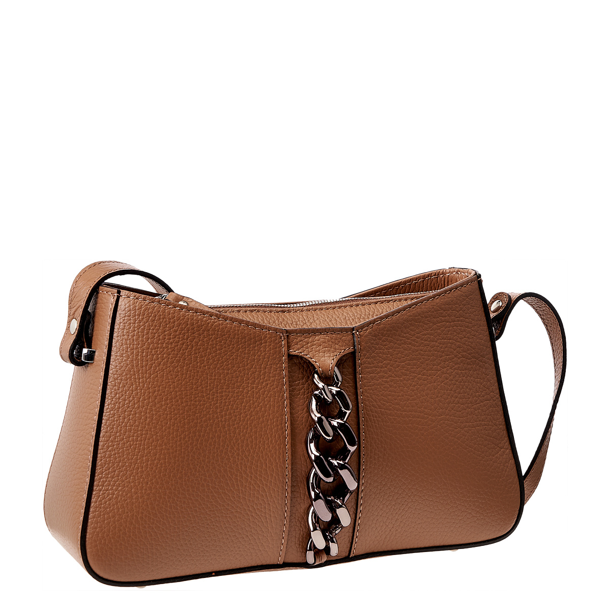 Женская сумка Dr.Koffer из натуральной кожи коричневая