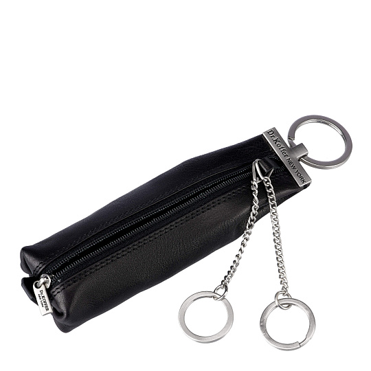 Ключница Dr.Koffer из натуральной кожи черная
