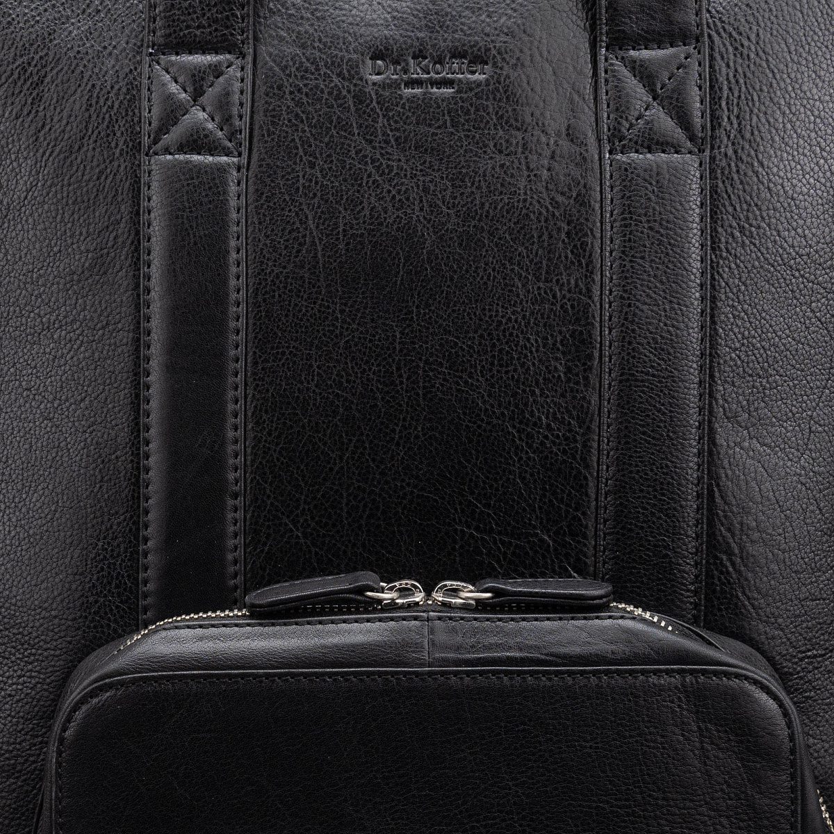 Рюкзак Dr.Koffer из натуральной кожи черный