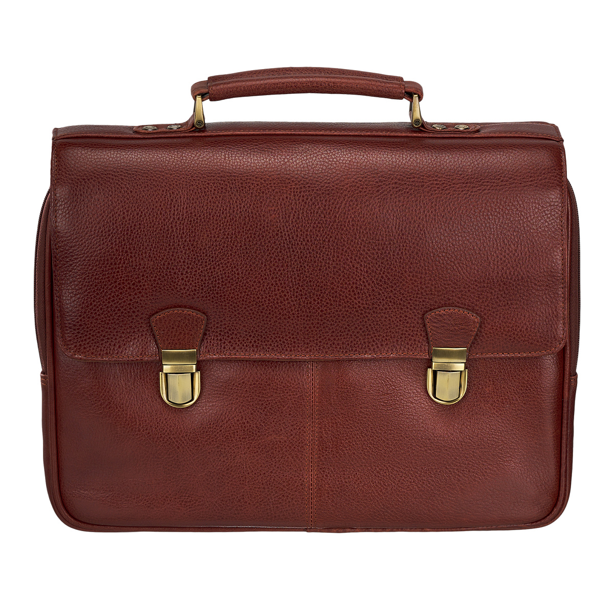 Портфель Dr.Koffer из натуральной кожи светло-коричневый