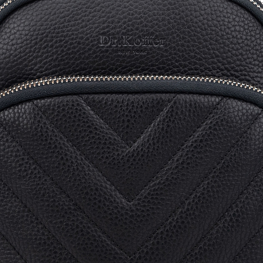 Рюкзак Dr.Koffer из натуральной кожи черный