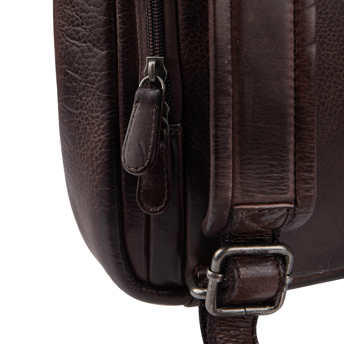 Рюкзак Dr.Koffer из натуральной кожи темно-коричневый