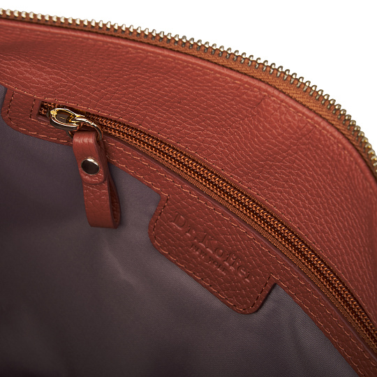 Женская сумка  Dr. Koffer из натуральной кожи оранжевая