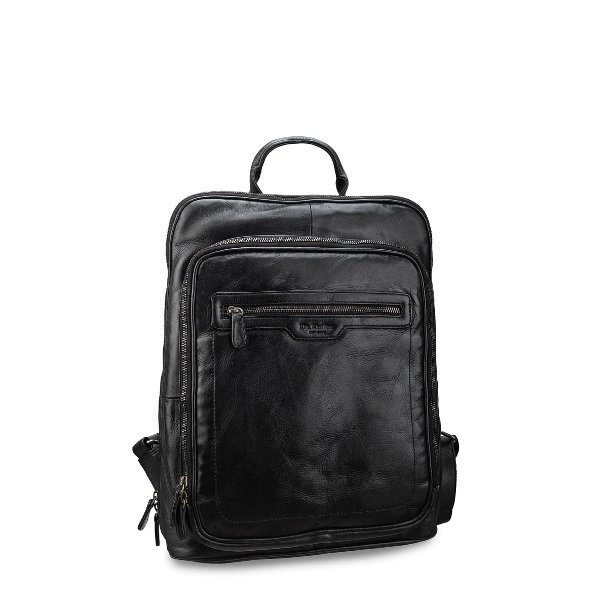 Рюкзак Dr.Koffer из натуральной кожи черный