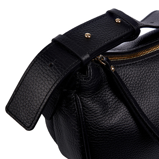 Женская сумка Dr. Koffer из натуральной кожи черная