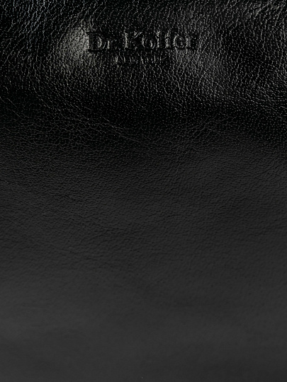 Сумка через плечо Dr.Koffer из натуральной кожи черная
