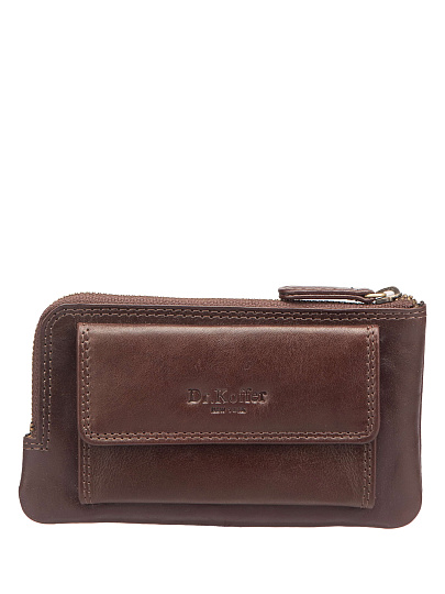 Ключница Dr.Koffer из натуральной кожи коричневая