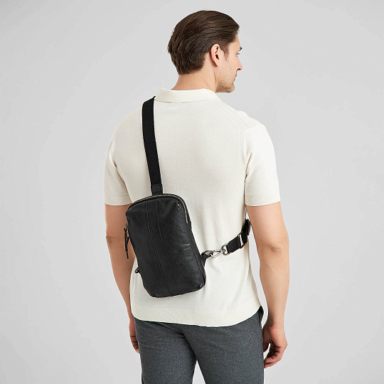 Рюкзак Dr.Koffer из натуральной кожи черный