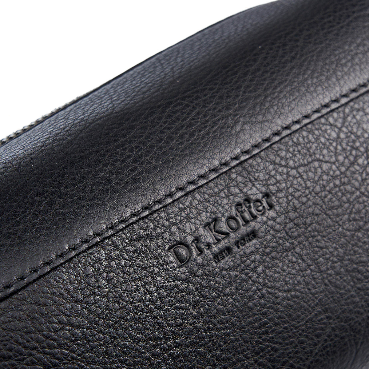Несессер Dr. Koffer из натуральной кожи черный