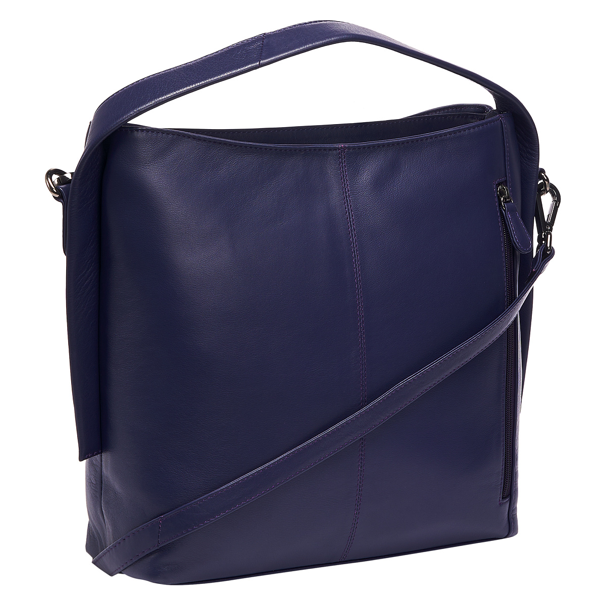Женская сумка Dr.Koffer из натуральной кожи синяя