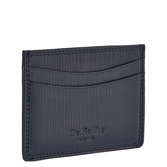 Кредитница Dr.Koffer из натуральной кожи синяя