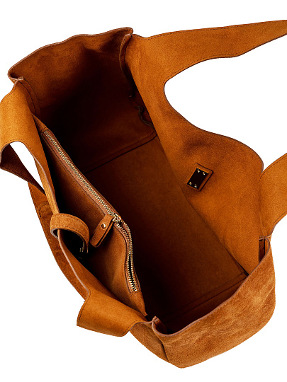 Женская сумка Dr.Koffer из натуральной кожи рыже-коричневая