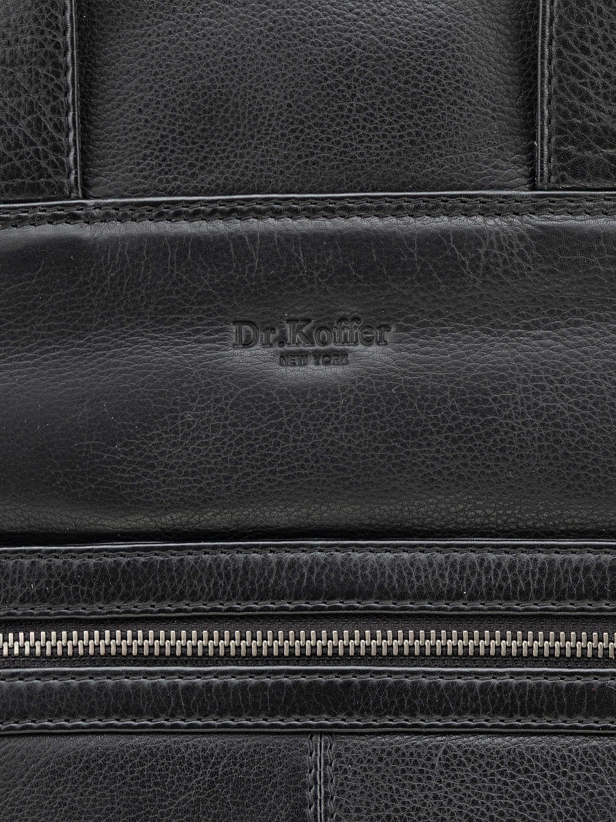 Рюкзак Dr. Koffer из натуральной кожи черный
