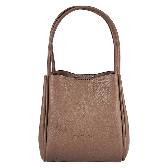 Женская сумка Dr. Koffer из натуральной кожи бежевая