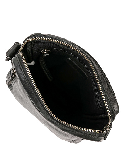 Сумка через плечо Dr.Koffer из натуральной кожи черная