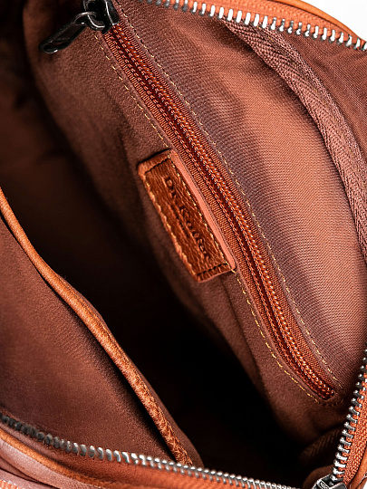 Сумка через плечо Dr.Koffer из натуральной кожи коричневая