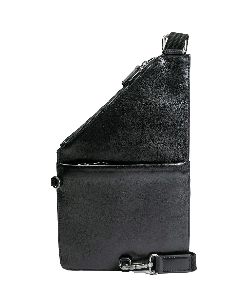 Сумка через плечо Dr.Koffer из натуральной кожи черная