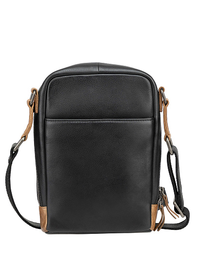 Сумка через плечо Dr. Koffer из натуральной кожи черная