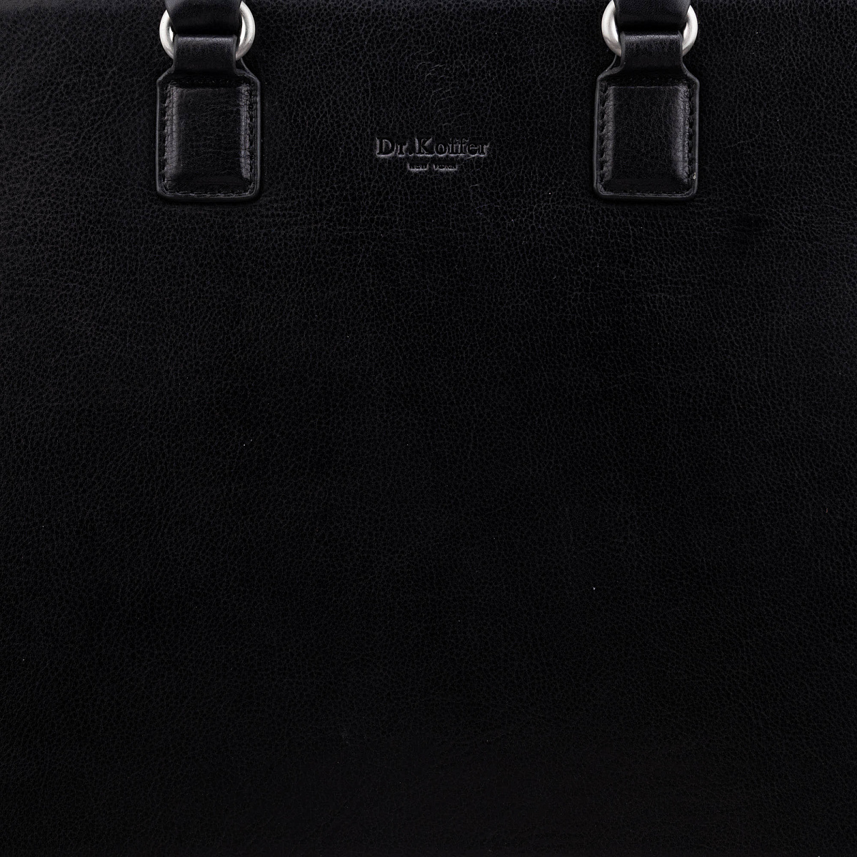 Деловая сумка Dr.Koffer из натуральной кожи черная