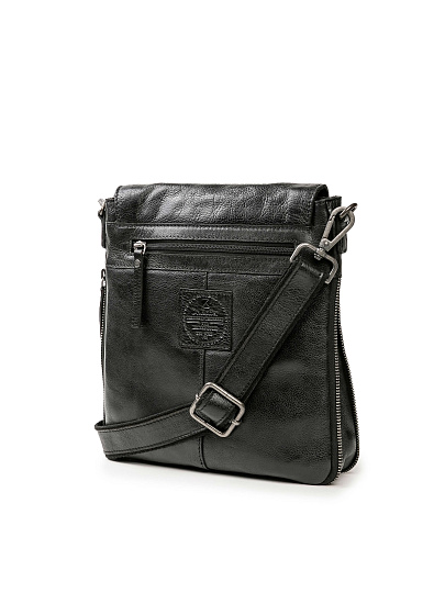 Сумка через плечо Dr.Koffer из натуральной кожи черная