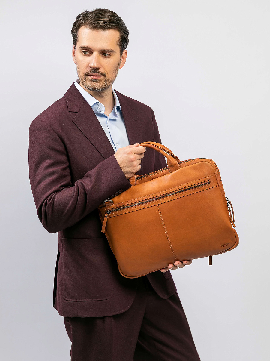 Сумка для документов Dr.Koffer из натуральной кожи