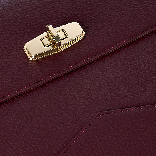 Женская сумка  Dr. Koffer из натуральной кожи бордовая