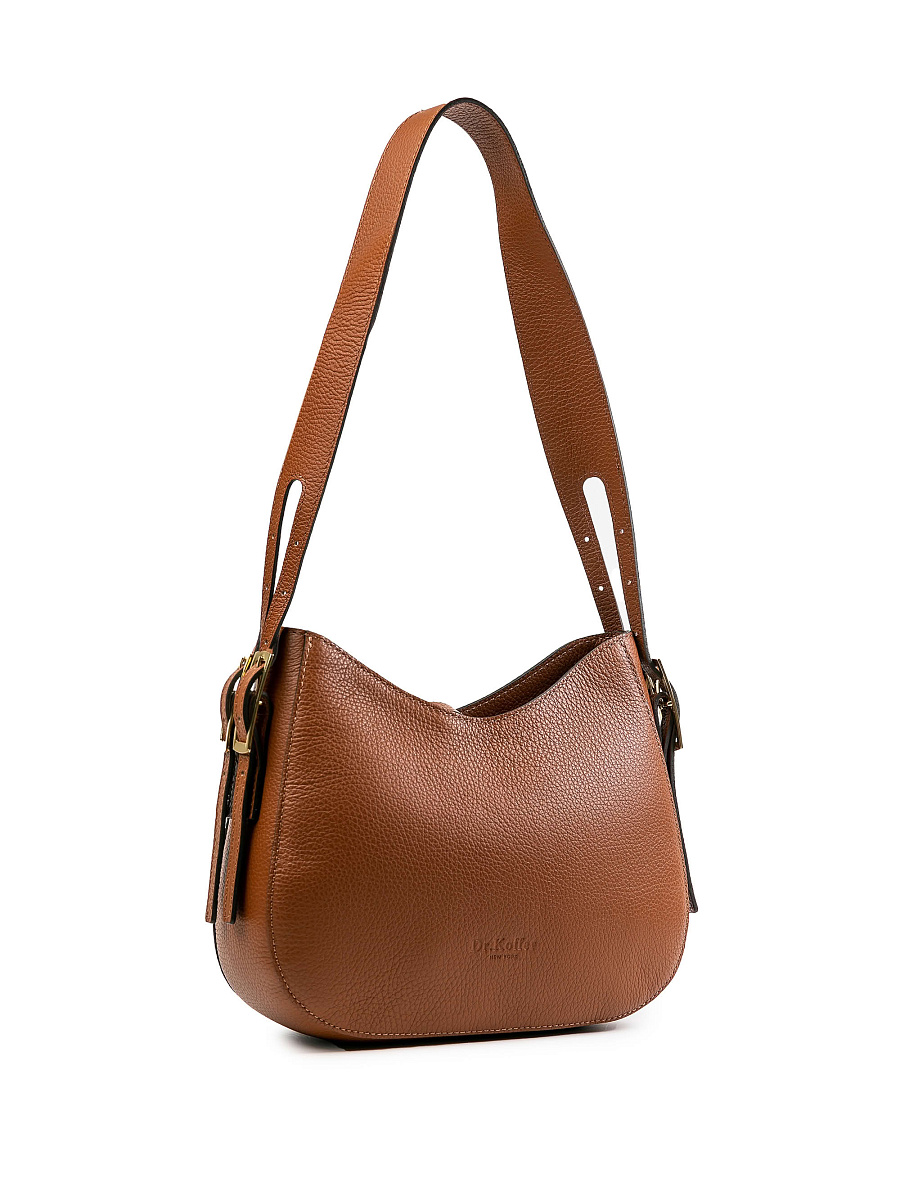 Женская сумка Dr.Koffer из натуральной кожи коричневая