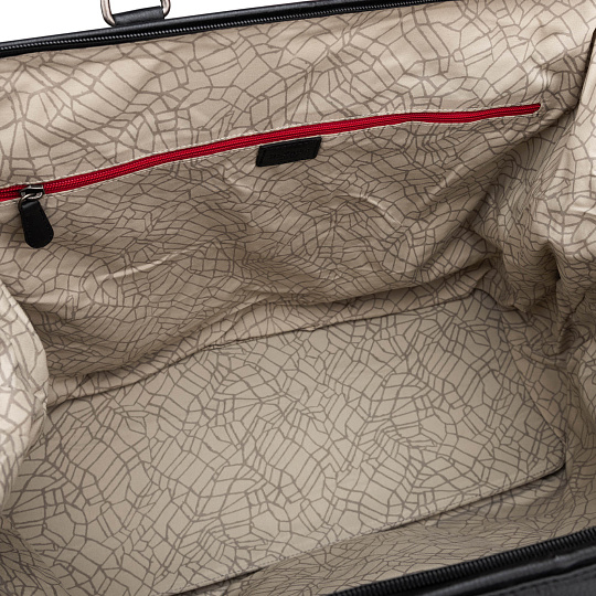 Сумка дорожная Dr.Koffer из натуральной кожи черная