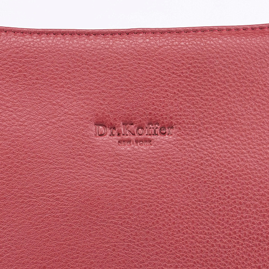 Женская сумка Dr.Koffer из натуральной кожи бордовая