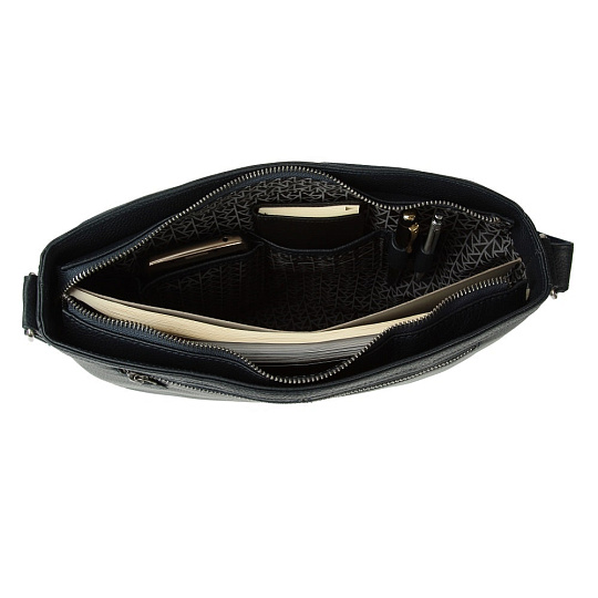 Деловая сумка Dr.Koffer из натуральной кожи синяя