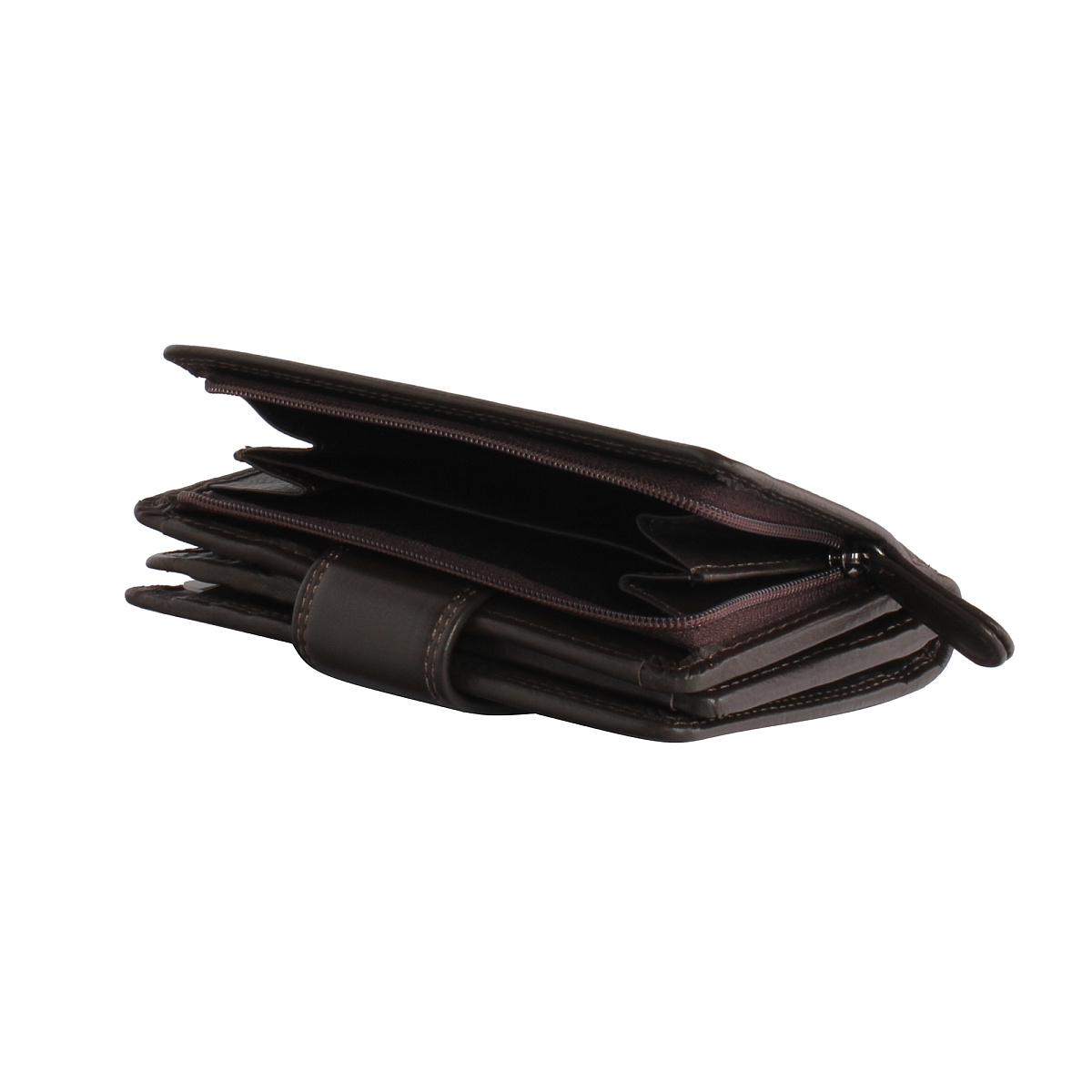 Портмоне Dr.Koffer из натуральной кожи коричневое