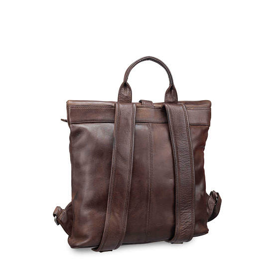 Рюкзак Dr.Koffer из натуральной кожи темно-коричневый