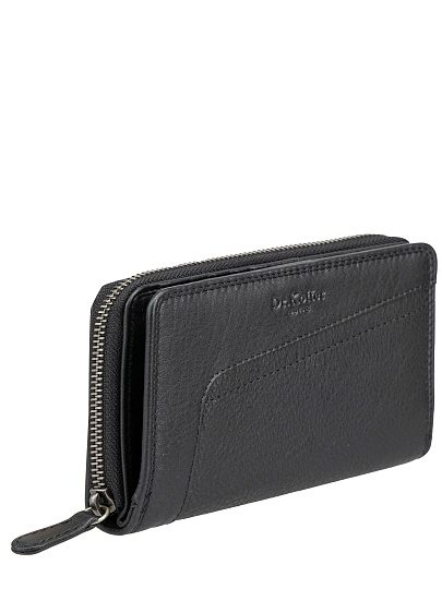 Портмоне Dr.Koffer из натуральной кожи черное