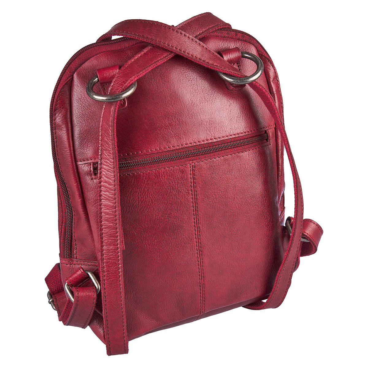 Рюкзак Dr.Koffer из натуральной кожи бордовый