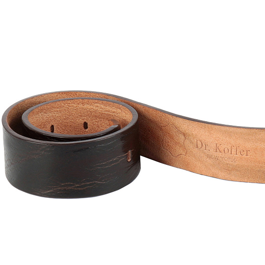 Ремень Dr. Koffer из натуральной кожи коричневый