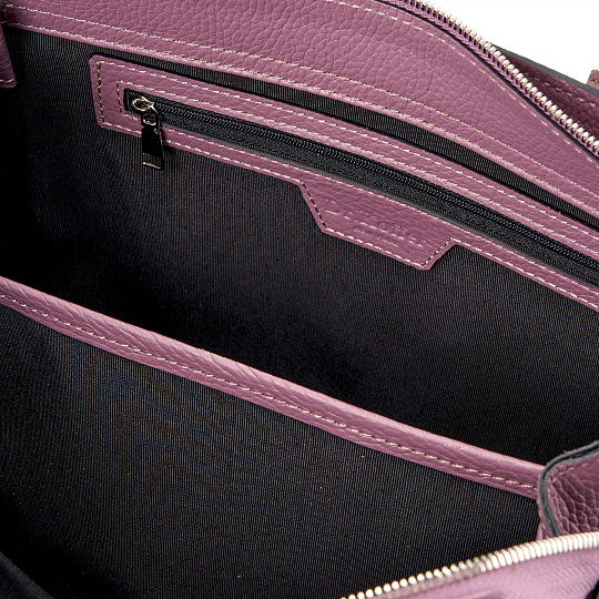 Женская сумка Dr. Koffer из натуральной кожи розовая