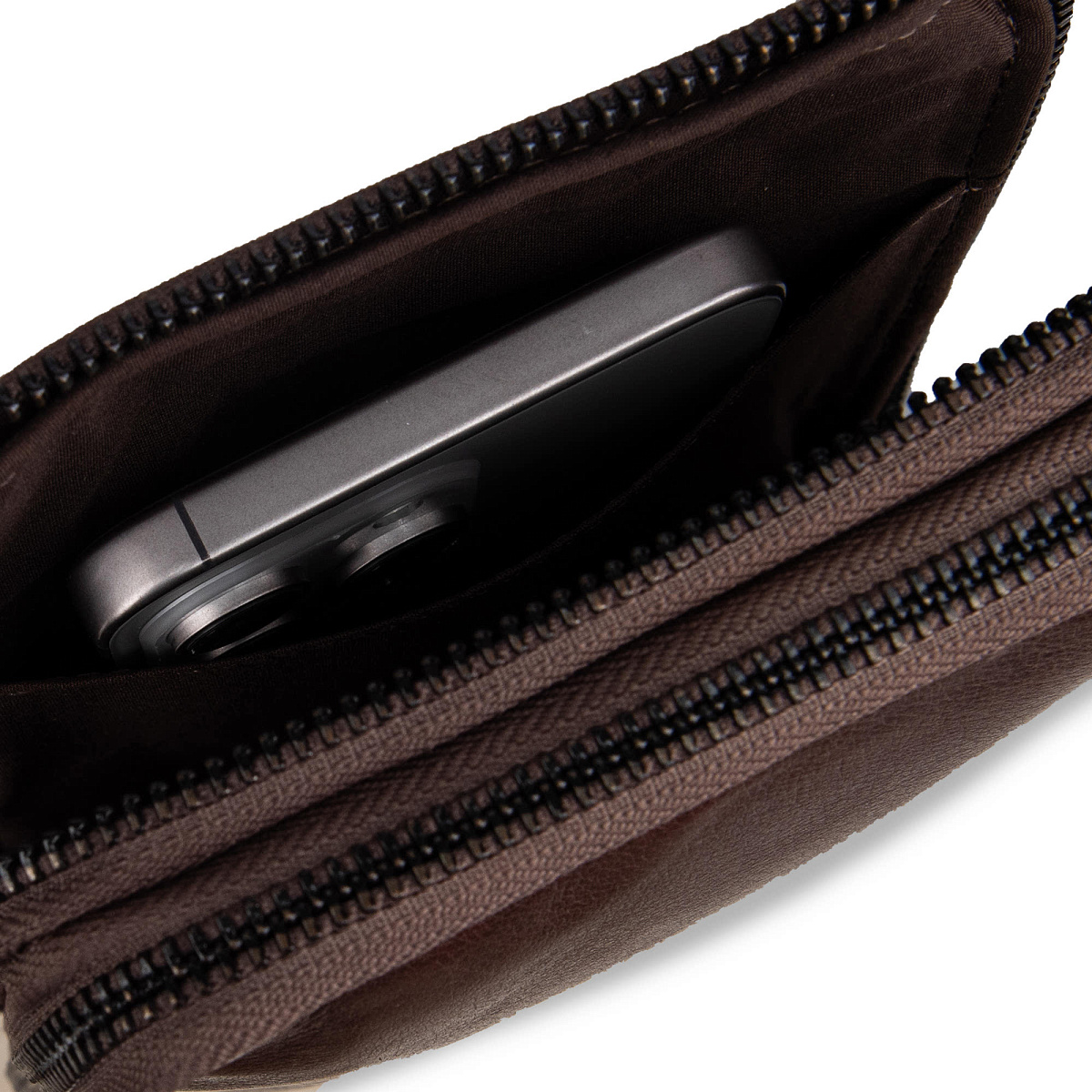 Сумка через плечо Dr.Koffer из натуральной кожи коричневая