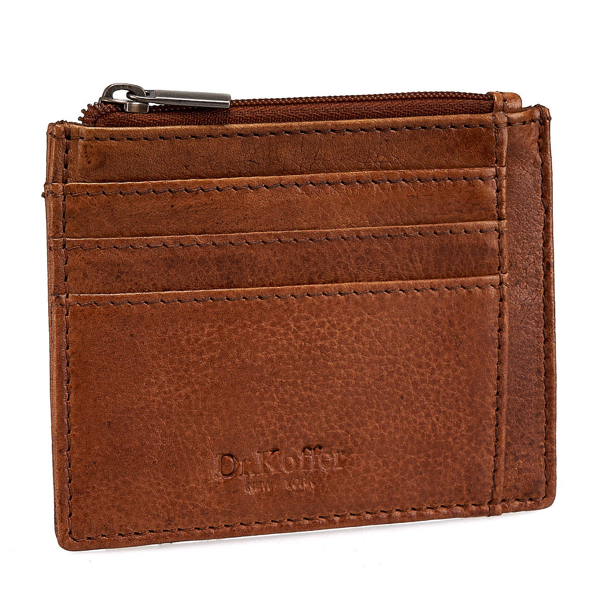 Кредитница Dr.Koffer из натуральной кожи коричневая