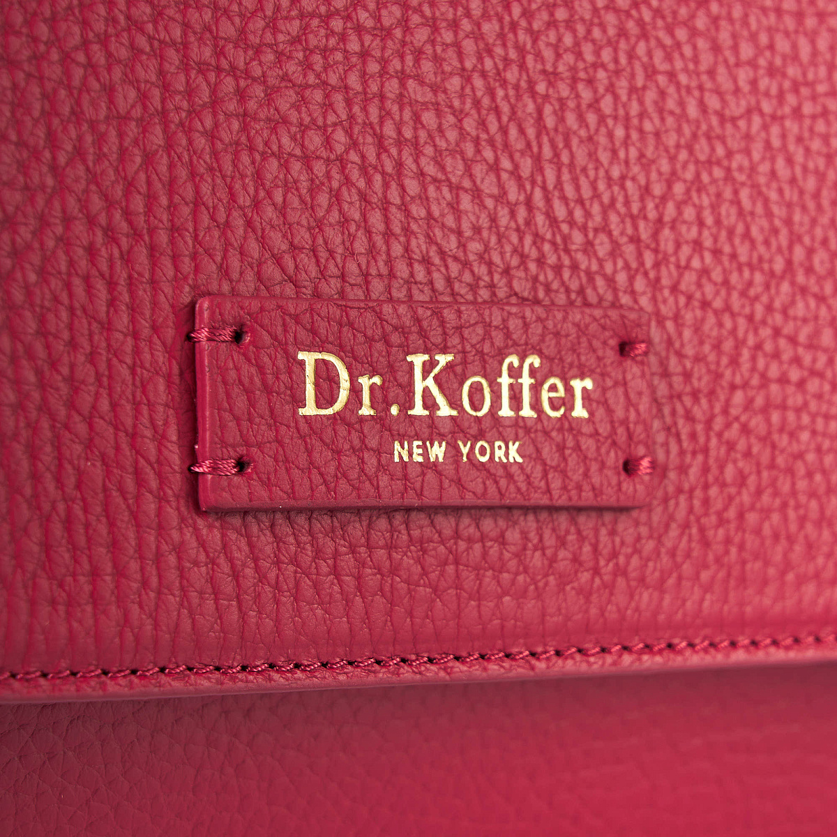 Женская сумка  Dr. Koffer из натуральной кожи красная