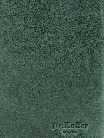 Кошелек Dr.Koffer из натуральной кожи зелёный