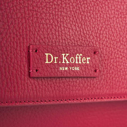 Женская сумка  Dr. Koffer из натуральной кожи красная