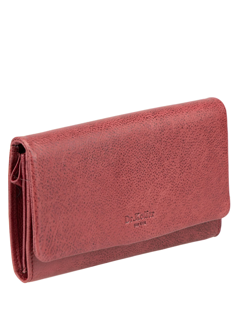 Кошелек Dr.Koffer из натуральной кожи бордовый