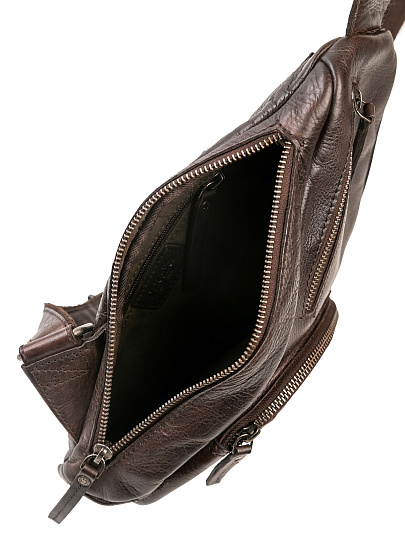Рюкзак Dr.Koffer из натуральной кожи темно-коричневый