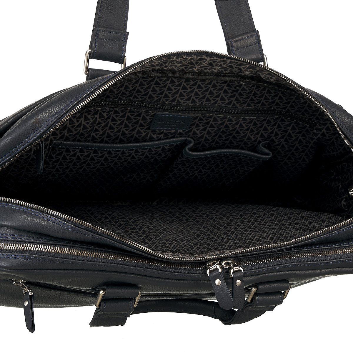 Деловая сумка Dr.Koffer из натуральной кожи черная