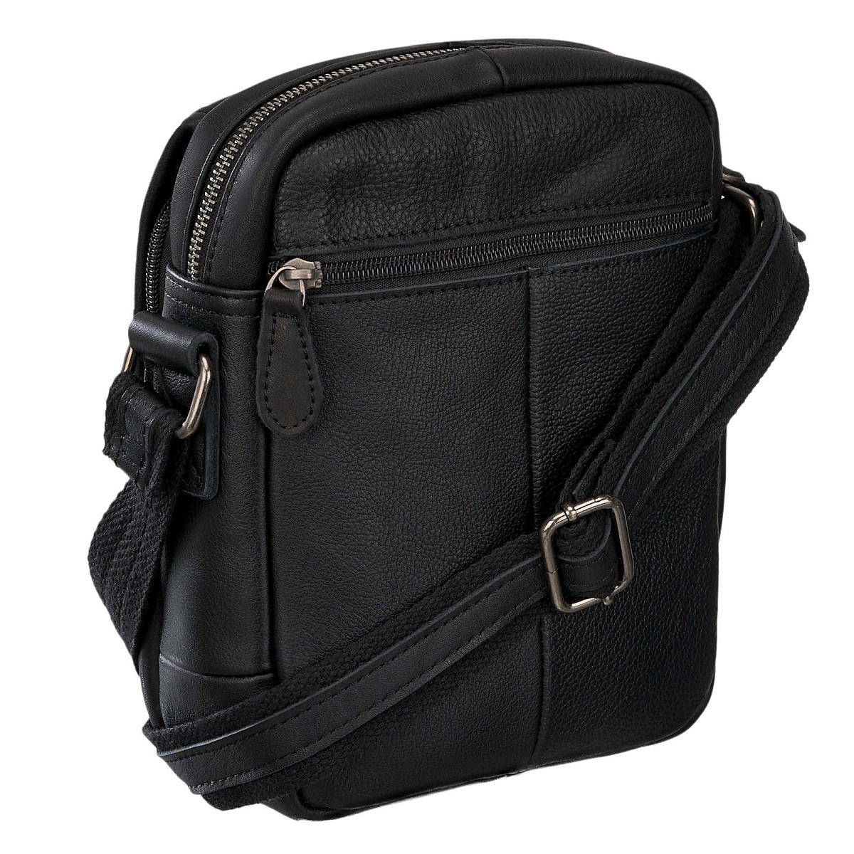 Сумка через плечо Dr.Koffer из натуральной кожи черная