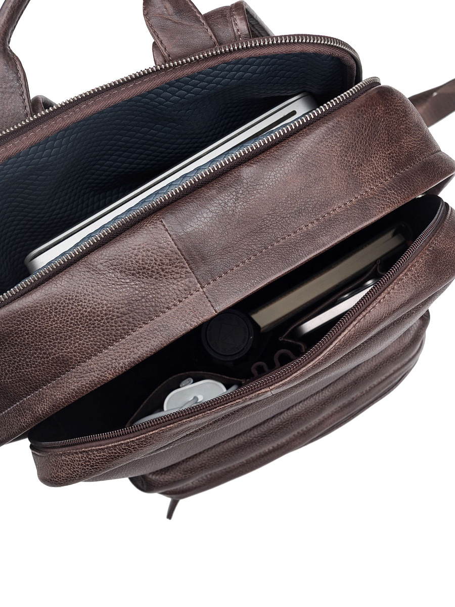 Рюкзак Dr. Koffer из натуральной кожи коричневый