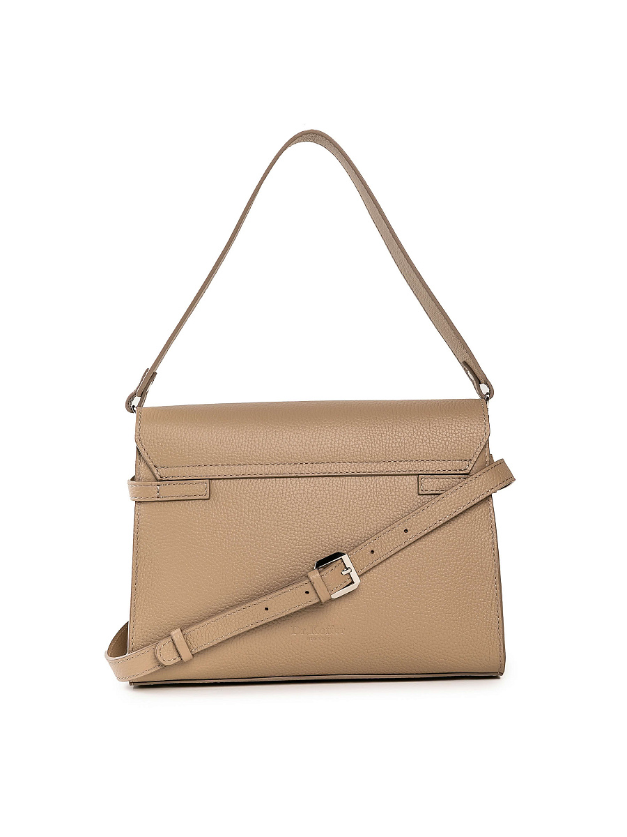 Женская сумка Dr. Koffer из натуральной кожи бежевая