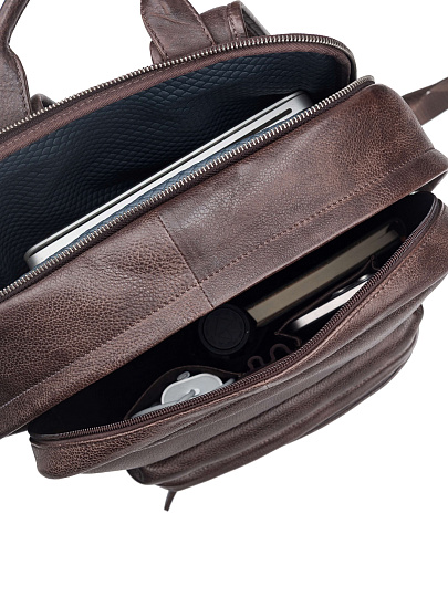 Рюкзак Dr. Koffer из натуральной кожи коричневый