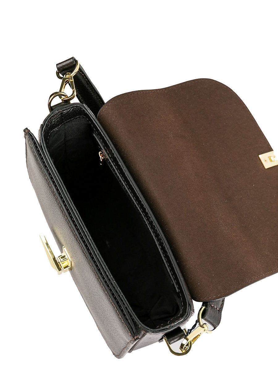 Женская сумка Dr.Koffer из натуральной кожи темно-коричневая