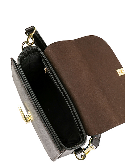 Женская сумка Dr.Koffer из натуральной кожи темно-коричневая